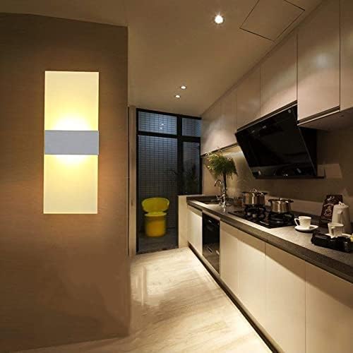 CHICIRIS LED Wall Mounted Sconce Light, Acrylic Indoor Decorative Lamp, Simple for for Bedside Hallway Bathroom Shop Bar Cafe 85-265V(#10)