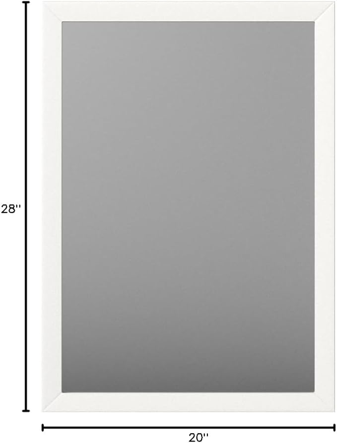 Amazon Basics Rectangular Wall Mount Mirror for Bedroom, Living Room, Entryway, 20