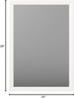 Amazon Basics Rectangular Wall Mount Mirror for Bedroom, Living Room, Entryway, 20