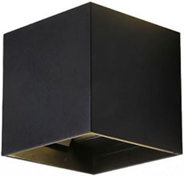 ICEMOB 3.94in Indoor Wall Sconce Dimmable 12W, Modern LED Wall Lamp Black, Up Down Wall Mount Lights Mini Metal for Living Room Bedroom Hallway Decor