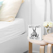 Easter Bathroom Decor - Easter Decorations for Home - Funny Bunny Wooden Sign Home Bathroom Toilet Desk Table Shelf Decor - 5 x 5 Inches
