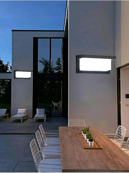 Wrasse Outdoor Wall Sconces Light 2000 Lumen 20W Wall Proch Lights 6500K Exterior Lighting fixtures120V Modern Mount Sconce Lamp for House Outside