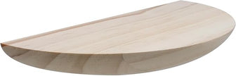 2 Pack Floating Shelves,Half Round Wood Wall Mounted Shelves for Bedroom Living Room Bathroom Kitchen Office and Plants Wall Decor,Wood