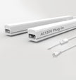 Under Cabinet Lighting Plug in, 32 Inch 2 Pcs, Linkable AC120V 3CCT 3000K/4000K/5000K Ultra Slim, LED Under Cabinet Lights for Counter Light, Kitchen, Shelf, Sink, Workshop, Desk, White