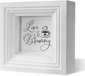 SDJYUSDF Coffee Decor, Love is Brewing Sign, Sweet Decor, Home Kitchen Shelf Decoration, Coffee Bar Decors, Cafe Decors, Rustic Tabletop Decoration, European Style Wooden Box Sign