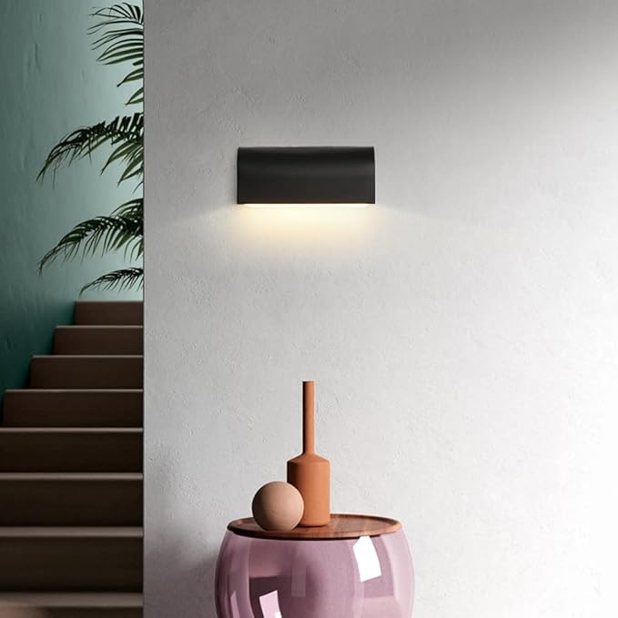 LED Rectangle Wall Light Modern Wall Sconce Lamp, Minimalist Wall Sconces Indoor Lighting Fixtures for Living Room Bedroom Bedside, 4000K Natural White Wall Wash Lights