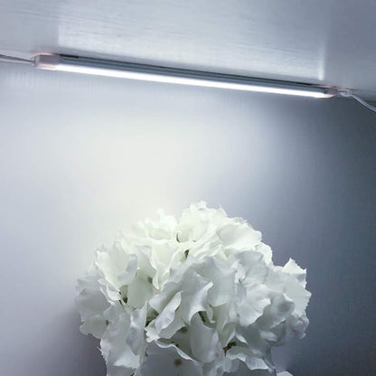 LABOREDUCER LED Under Cabinet Lighting with Plug in 10 Pack,11inch Dimmable LED Under Cabinet Lights with Rotary Dimmer Switch, Cold White Linkable Under Counter Lights for Kitchen (Cold White)