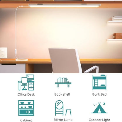 15.8in Under Cabinet Lights, 84 LED/12W Super Bright, Dimmable with Memory Function, 3‑Color Temperature, Ultra‑Slim Magnetic Under Counter Lighting for Kitchen, Cabinet & Shelf (2)