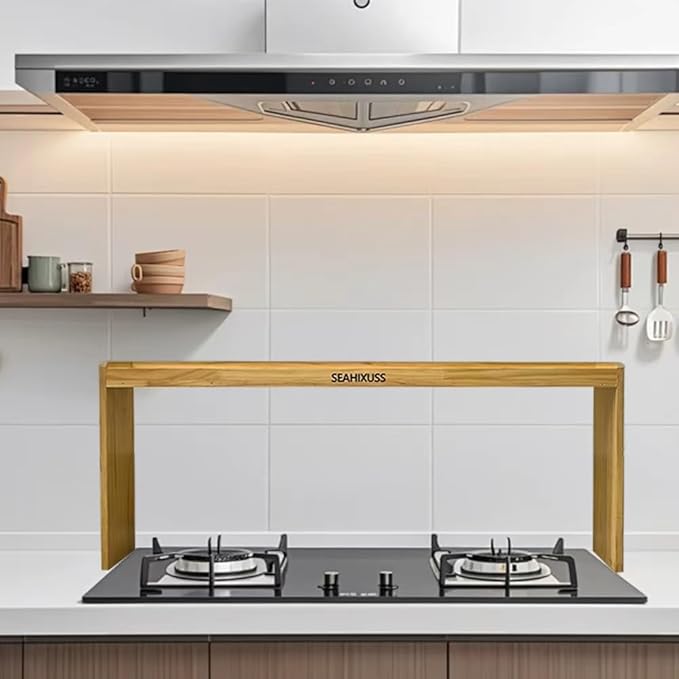 Bamboo Over the Stove Spice Shelf for Kitchen Storage, 31.5