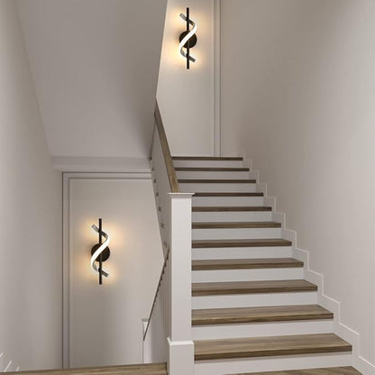 Modern Wall Sconces, 9W Wall Lighting Fixture Lamps LED Aluminum Wall Lamps for Bedroom Living Room Hallway Hotel Indoor (Warm White)