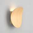 Modern Wall Sconces Natural Wood Grain Wall Lamp Minimalist Sconces Lighting 5W LED Mounted Lamp, Indoor Metal Circular Lighting Fixture for Bedroom Bathroom Stair Entryway