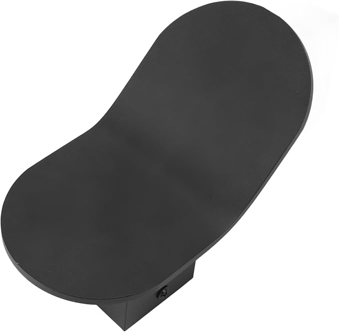 TOPINCN Upward Wall Light, Modern LED Sconce Hardwired LED Wall Mount Lamp with Unique Curved Panel, 3000K Warm Light for Living Room Bedroom Hallway Corridor