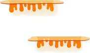 SetGame 2-Pack Acrylic Small Wall Shelves - 12 Inch Floating Shelf for Walls, Home Wall Display Ledges for Storage, Room Décor, Small Album & Items Organizer Display