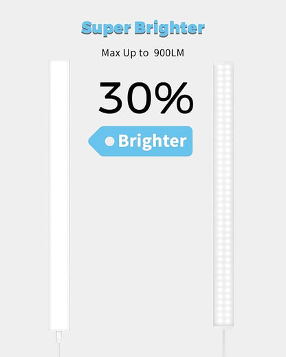 ASOKO Plug-in Under Desk Light, 24Inch LED Workbench Lights with Super Brighten 900Lumen and 3 Temps (3000K/4000K/6000K) for Kitchen Sink/Desk/Workbench-No Motion Sensor Unction