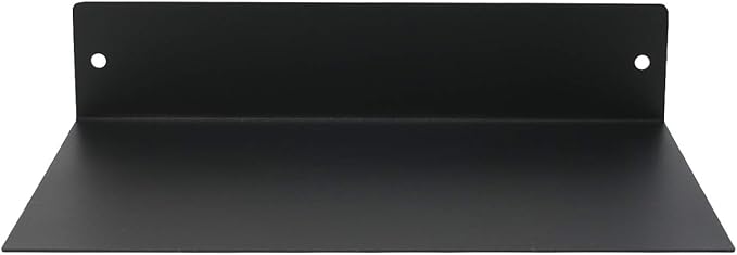 Mitus Floating Shelf Wall Mounted (8 inch x 12 inch) Heavy Duty Industrial Modern Steel, Black