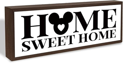 Home Sweet Home Sign, Decorative Wooden Signs and Plaques, Front Door Porch Decors, Living Room Decors, Farmhouse Decoration for Wall or Tabletop, Housewarming Decor