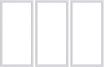 3 PCS Premade Wainscoting Panels peel and stick Accent Wall Panels For Interior Wall Decor Easy DIY Build And Batten Chair Rail & Picture Frame Door Decor (12 x 24 in)