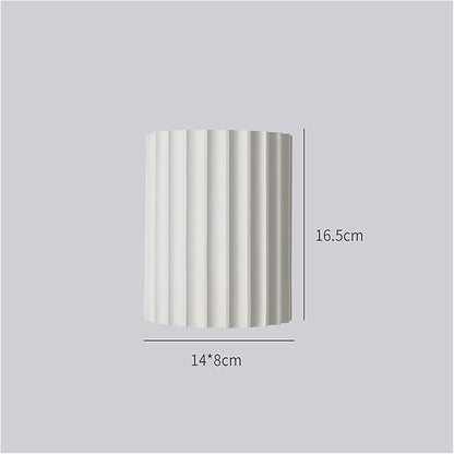 Nordic Minimalism Vintage Lamp Light Geometric Wall Lamp LED Wall Sconce Up Down Wall Lamp Resin Wall Spot Accent Lighting Indoor Lamps Night Lights for Living Room Bedroom Hallway(White)