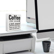 Coffee Bar Accessories Wood Box Sign Desk Decor, Farmhouse Coffee Bar Decor Funny Coffees Definition Wooden Box Desk Decorative Signs for Home Farmhouse Table Shelf Cubicle