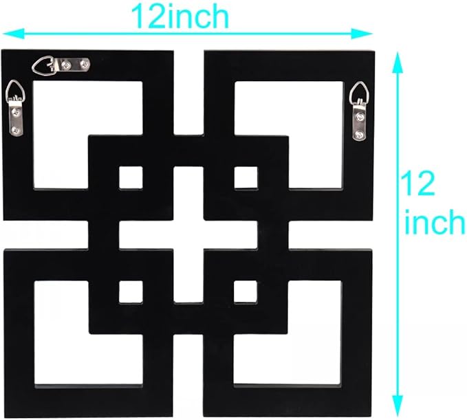 Square Mirrored Wall Decor Decorative Mirror 12x12 inches Modern Fashion DIY Silver Wall-Mounted Mirrors