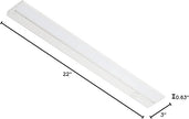 LAGOM Halo Under Cabinet Light, 22‑Inch Hardwired Dimmable LED, 2700K/4000K/5000K, Power Cord Sold Separately, White, UC0122WH27