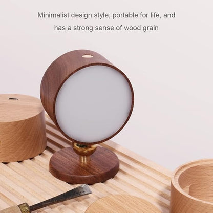 Led Wall Mounted Reading Lights, Wireless Wall Sconce with USB Charging Port Rechargeable Battery 360°Rotate Magnetic Ball Dimmable Touch Control, Lamps for Study Bedside(Sapele 2 PC)