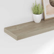 Oak Honeycomb Floating Wall Shelf, Large MDF Wall Mounting Shelf for Living Room Bedroom Office, 31.5x9.3 Inches, Modern Minimalist Storage Display Unit with Easy