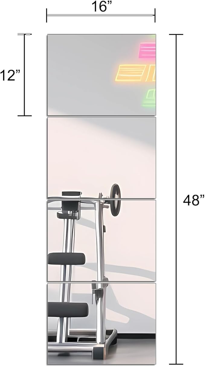 Ruomeng Full Length Wall Mirror Tiles - 12