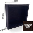 HTBIG Wooden Decorative Box Sign - Rustic Black Coffee Themed Sign - 5.1 x 5.1 x 1.2 inches - Perfect for Home, Office, or Gifting