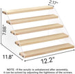 VAEHOLD Spice Rack Organizer for Cabinet & Countertop - Seasoning Organizer Spice Shelf - Space Saving Wooden Display Risers Shelf Showcase Fixtures Jewelry (5 Tier)