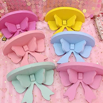 Kawaii Wood Floating Shelf - Kawaii Wall Decor for Pink Room (Yellow)