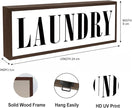 Laundry Sign, Decorative Framed Wooden Box Sign, Laundry Room Decor for Wall Tabletop, Farmhouse Home Decor, Washing Room Decoration, Rustic Wood Decoration, Housewarming Gift