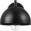 Globe Electric 65000047 1-Light Wall Sconce, Matte Black, Wall Lights for Living Room, Bedroom, Den, Mounted Bedside Lamp, Apartment Essentials, Dimmable, Lights for Apartment and Rentals