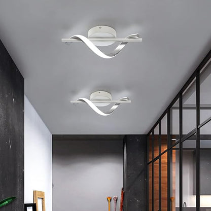 Modern Wall Sconces, 9W Wall Lighting Fixture Lamps LED Aluminum Wall Lamps for Bedroom Living Room Hallway Hotel Indoor (White-Cold White)-13.7 inch