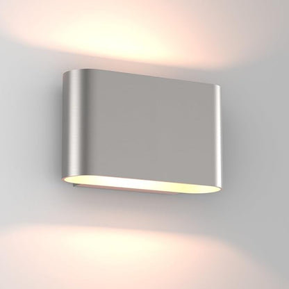 Aipsun Nickel LED Wall Sconces 1 Pack Indoor Modern Wall Lights Hardwired Up and Down Interior Wall Mount Light for Living Room Bedroom Hallway Warm White 3000K(with G9 Bulbs)