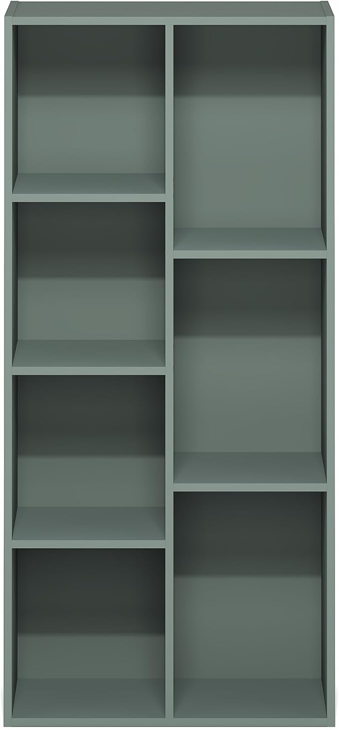 Furinno LUDER Book Shelf, 7-Cube Bookshelf, Bookcase, 9.4