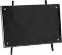 Isaac Jacobs 4x6 Black Magnetic Acrylic Metal Easel Frame (4x6 Horizontal) (Black)