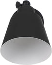 Nordic Modern Wall Light with Wood Accent Simple Stylish Hanging Wall Lamp for Bedroom Corridor and Bedside Metal Frame Elegant Minimalist Black Finish Bulb Not Included