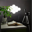 Hexagon Lights, Minimalist White Touch Night Light, Center Touch-Sensitive Wall Panels, Hex Light with USB-Power for Autism, Game Room Decor, Party (12)