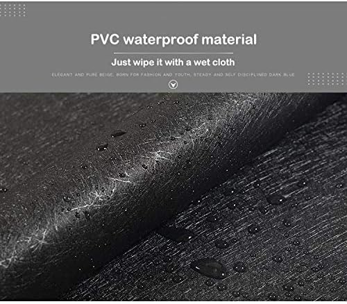 MelunMer Black Peel and Stick Wallpaper 393In L 15.7In W Self Adhesive Removable Wallpaper for Bathroom/Bedroom Modern Contact Paper Silk Textured Black Contact Paper for Cabinets Shelf Waterproof