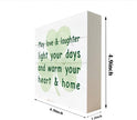 St. Patrick's Day Decor, Wooden Box Sign Desk Decor, White Wood Box Sign, Inspirational Decor Sign, Table Decorations for Home Living Room Bedroom, Housewarming Gift, Saint Patrick's Day Gift