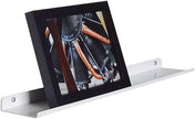 Floating Ledge, Photo Shelf, Art Ledge - Very Durable and Made in The USA (White, 18
