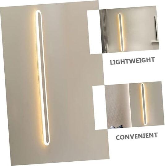 Minimalist LED Bedroom Wall Light Warm White Modern Iron Strip Lamp for Bedside and Corridor Energy Saving Contemporary Wall Sconce with Durable Craftsmanship and Easy Installation