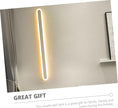 Uonlytech Chic Minimalist LED Wall Light White Frame Warm Glow Elegant Bedroom Night Lamp for Living Room Stairway Hallway Decoration Easy to Install Indoor Aisle Lighting Fixture