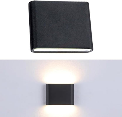 NUOBESTY 1Pc Modern LED Wall Lamp Black Indoor Light Fixture for Bedroom Corridor Living Room Soft Warm Lighting Durable Design Minimalist Style