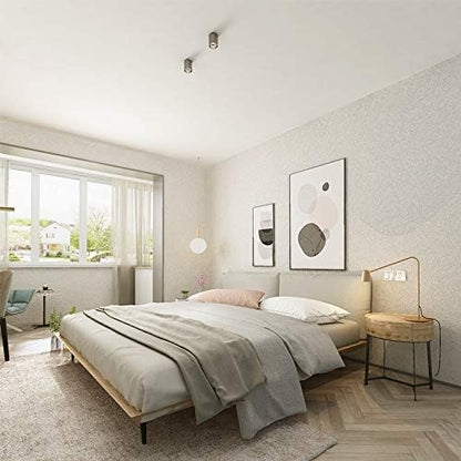 Cohoo Home Silk White Wallpaper Peel and Stick Contact Paper White Textured Contact Paper for Cabinets Self Adhesive Removable Wallpaper for Bedroom Wall Sticky Waterproof Shelf Liner 15.7inW 393inL