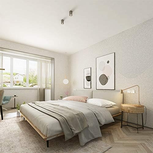 Cohoo Home Silk White Wallpaper Peel and Stick Contact Paper White Textured Contact Paper for Cabinets Self Adhesive Removable Wallpaper for Bedroom Wall Sticky Waterproof Shelf Liner 15.7inW 393inL