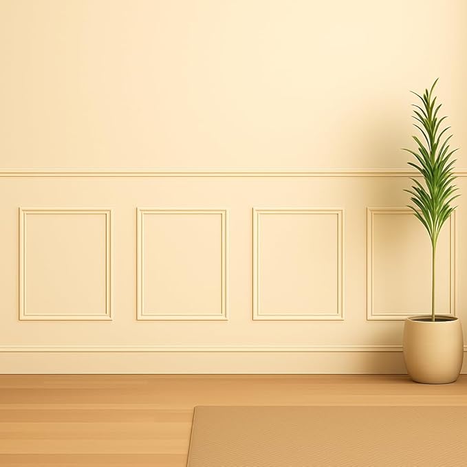 Ekena Millwork PNL20X20AS-01 20"W x 20"H x 1/2"P Ashford Molded Classic Wainscot Wall Panel,Factory Primed White