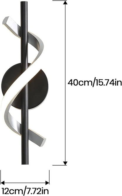 Modern Wall Sconces Set of Two, 9W Hardwired Wall Lighting Fixture Lamps LED Aluminum Wall Lamps for Bedroom Living Room Hallway Hotel Indoor (Cold White)