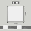 Black Bathroom Mirror 36X36 Inch, Black Metal Framed Mirror for Wall, Rounded Rectangle Matte Bathroom Vanity Mirror with Tempered Glass, Anti-Rust, Horizontal/Vertical